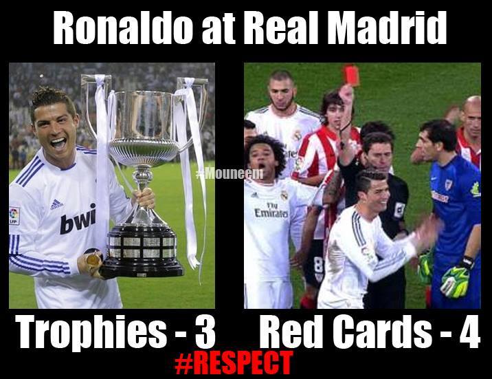Ronaldo red card trolls